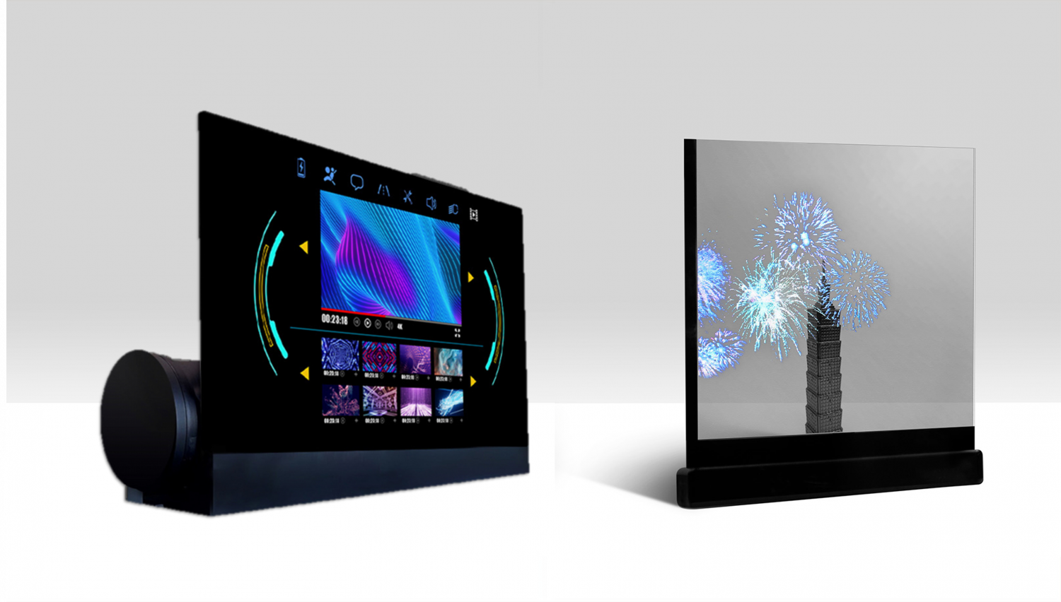 可卷式、折迭性、高透明